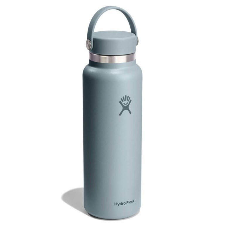 Пляшка Hydro Flask 40 унцій (1183 мл) з широкою гнучкою кришкою - сіра
