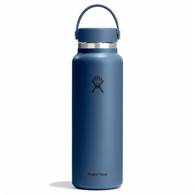 Пляшка Hydro Flask 40 унцій (1183 мл) з широкою гнучкою кришкою - синя