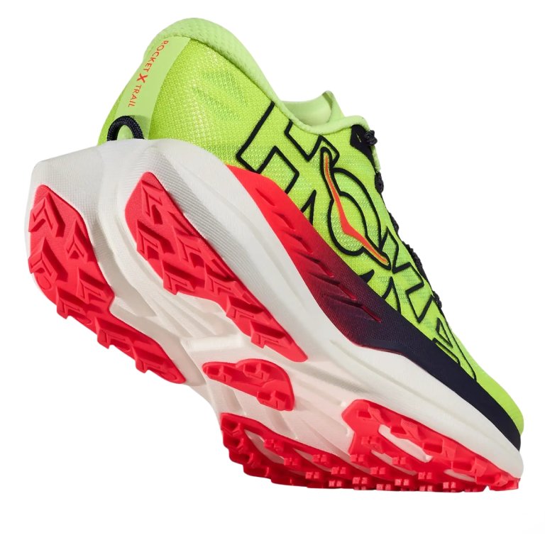 Кросівки Hoka Rocket X Trail W - зелено/червоні