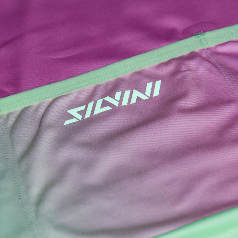 Cyklistický dres Silvini Escolca WD2034 W - zelená/ružová