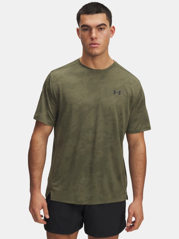 Футболка Under Armour Tech Vent Jcqrd SS Man gray green