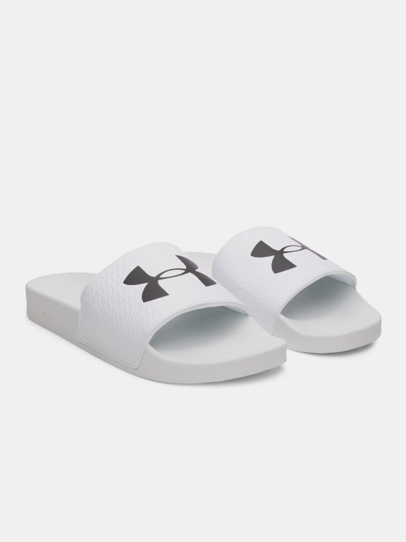 White Under Armour ARMR Slide Man Slippers