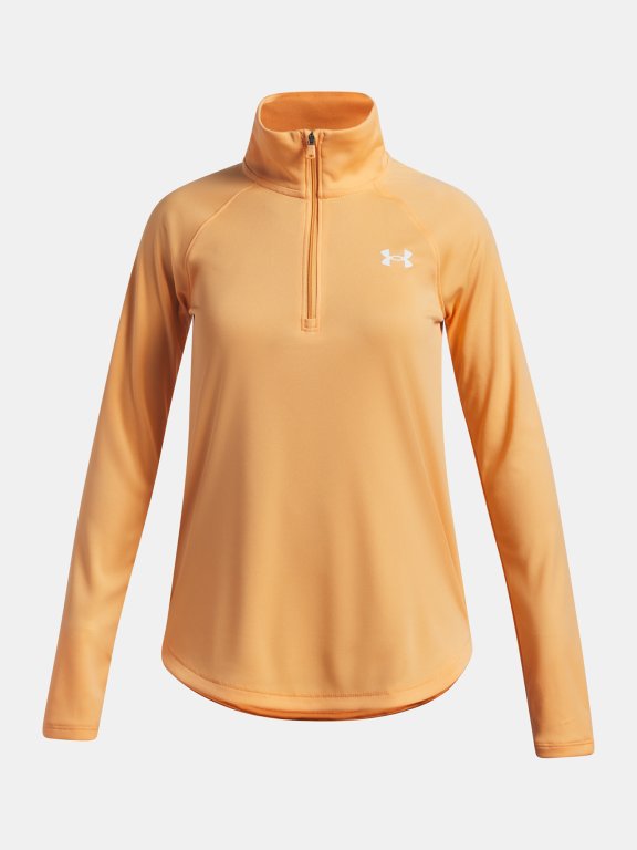 Світшот Under Armour Tech Wordmark HZ Jr помаранчевий
