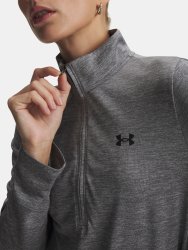 Футболка Under Armour Tech 1/2 Zip- Twist Wmn gray green