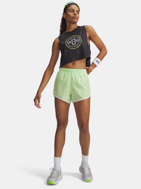 Шорти Under Armour Fly By 3'' Wmn gray green