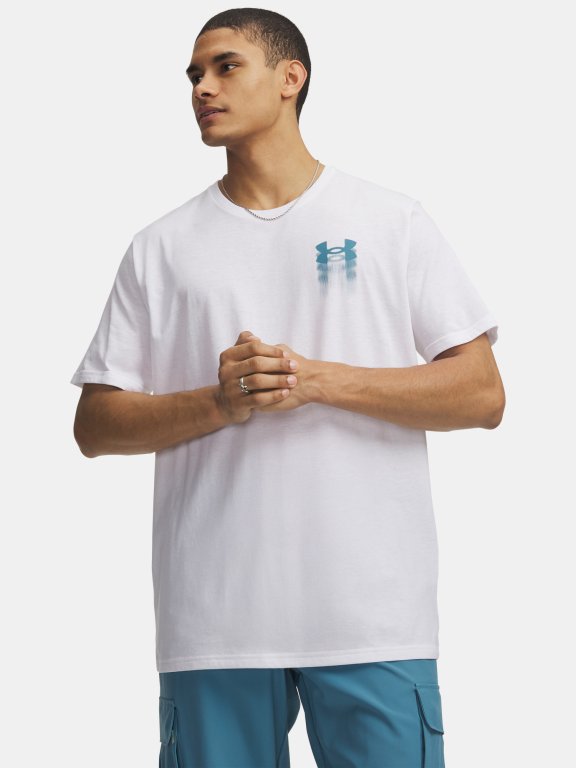 Футболка Under Armour BLUR LOGO SS Man white
