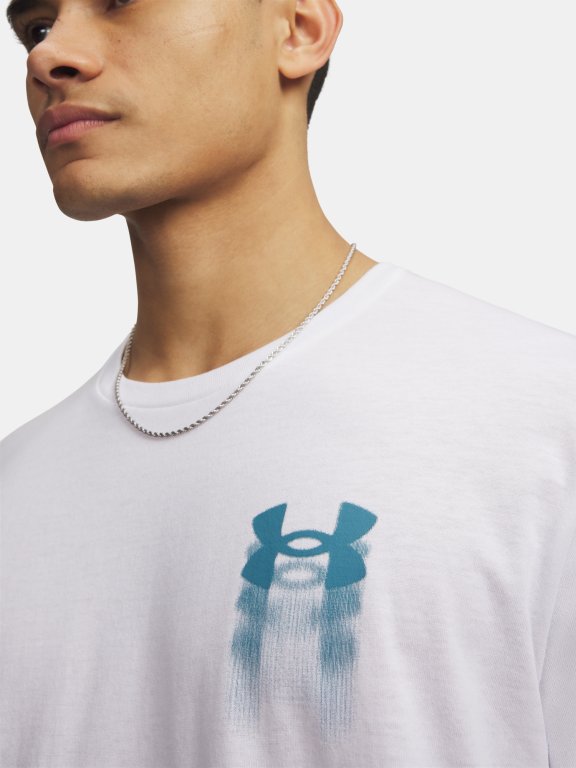 Футболка Under Armour BLUR LOGO SS Man white