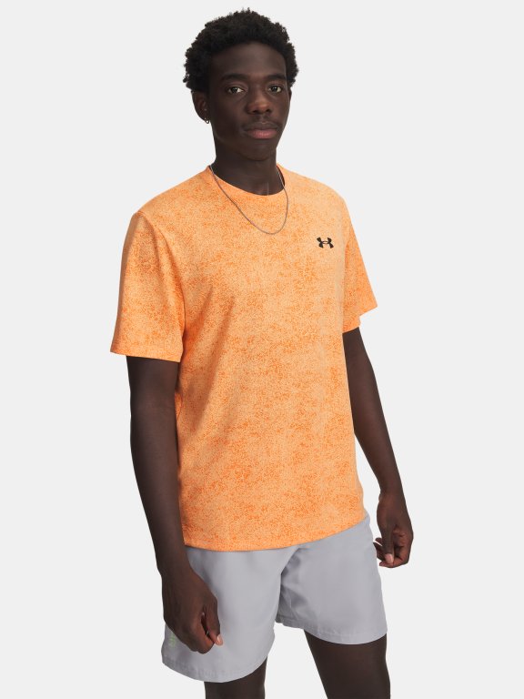 Under Armour Tech Tee Pixelate Man Orange