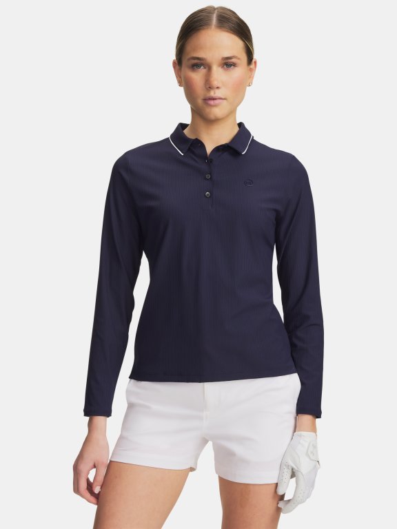 Under Armour Drive Chill LS Polo Wmn Blue