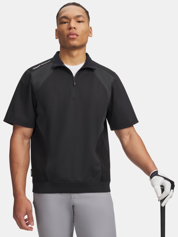 Футболка Under Armour Drive Wind SS 1/2 Zip Чоловіча black