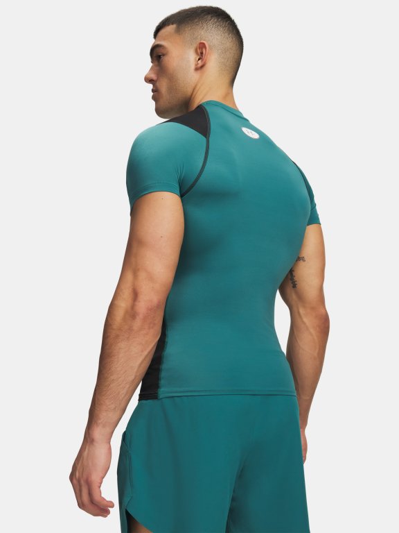 Футболка Under Armour HG Elite Comp SS Man gray green