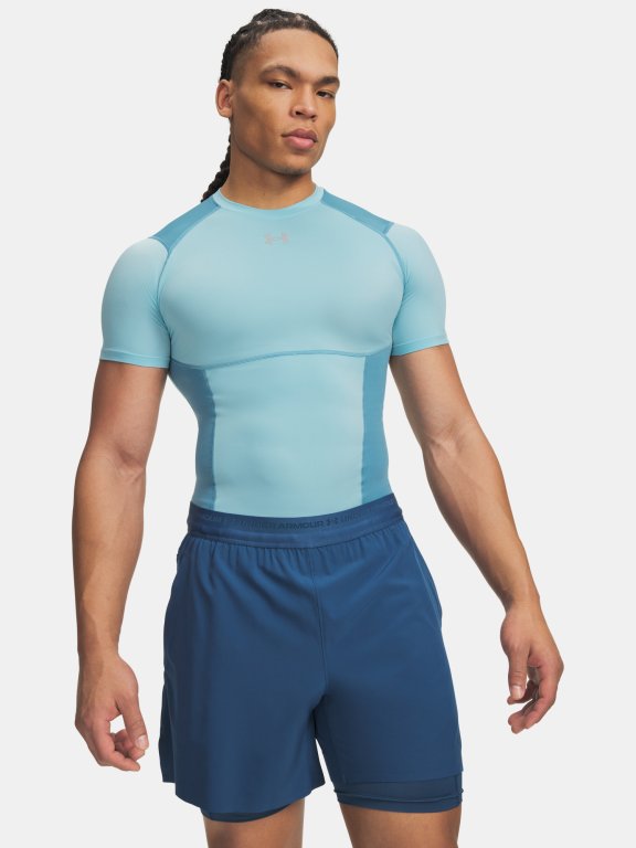 Футболка Under Armour HG Elite Comp SS Man Blue