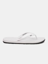 White Under Armour Sarasota Man White Slippers