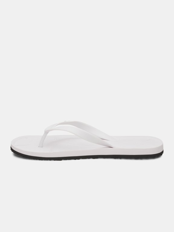 White Under Armour Sarasota Man White Slippers