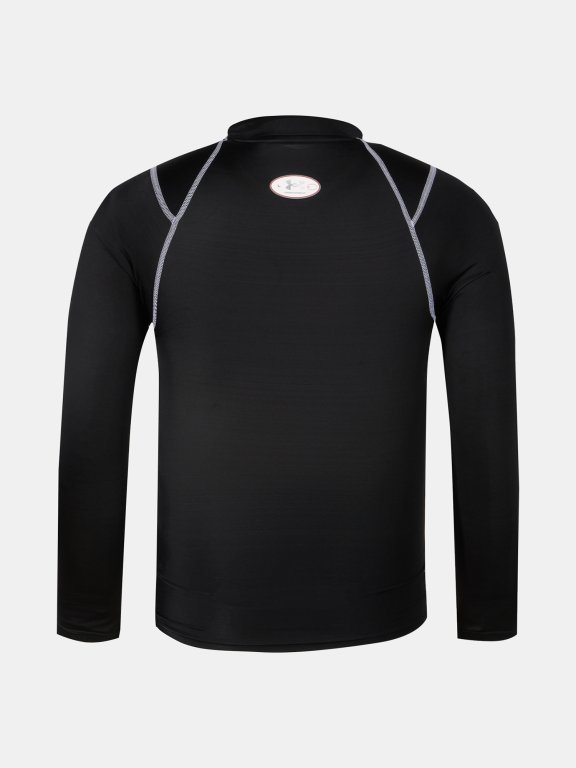 Футболка Under Armour HG Elite Comp Mock LS Man black