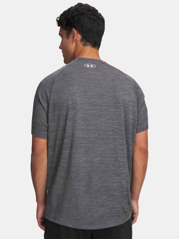Футболка Under Armour Tech Textured SS Man green/grey