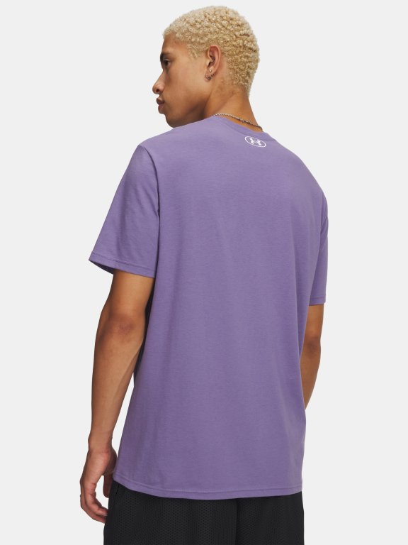Футболка Under Armour SPORTSTYLE LC SS Чоловіча фіолетова