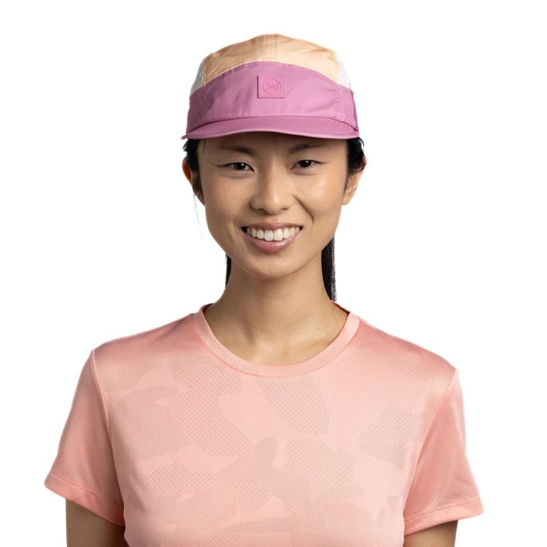 Кепка Buff 5 Panel Go Cap - рожево/жовта