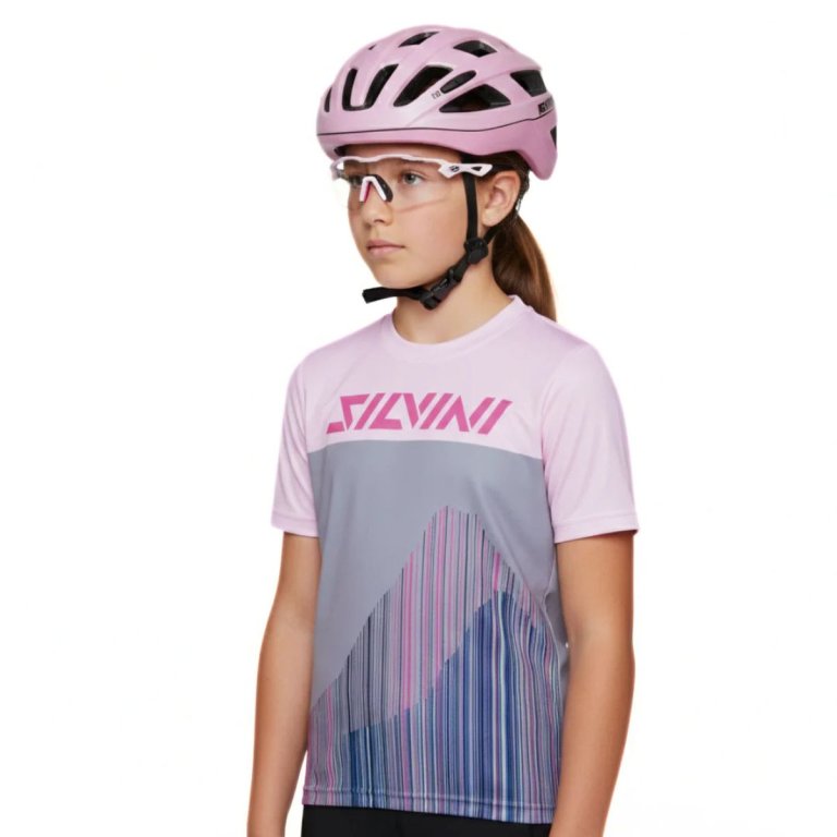 Dres Cyklo Silvini Denni CD2283 J - růžová/modrá