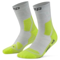 Високі шкарпетки CEP Light Cushion 2.0 W - сіро/зелена