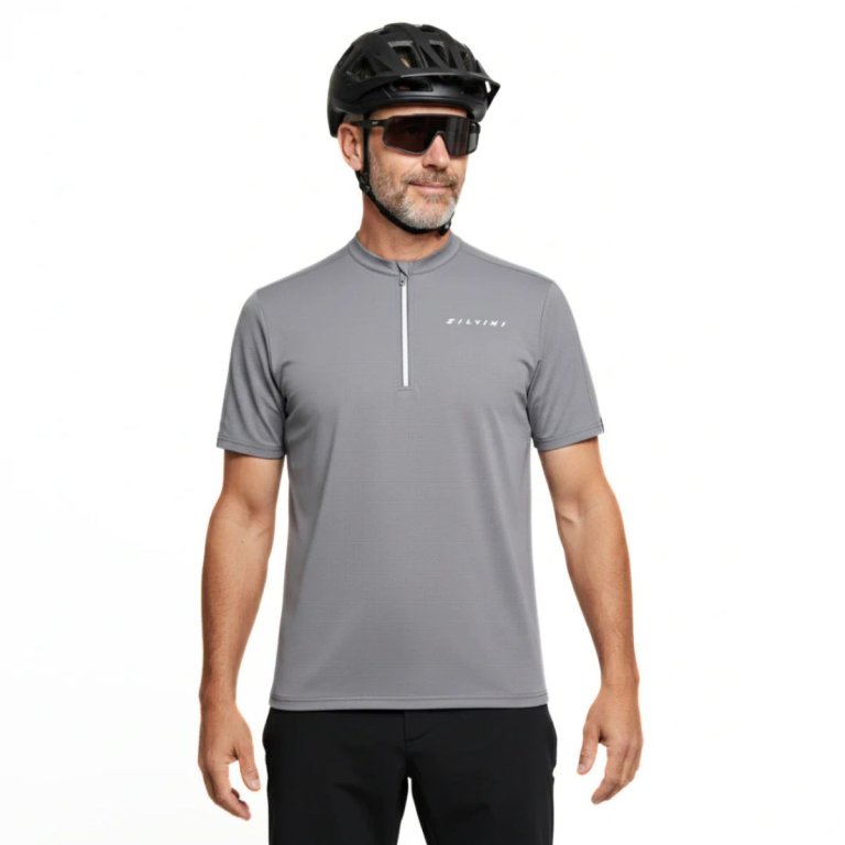 Cyklistický dres Silvini Naturno MD2635 M - sivý