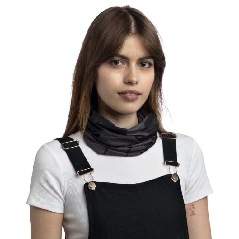 Nákrčník Buff CoolNet UV® - černá/šedá