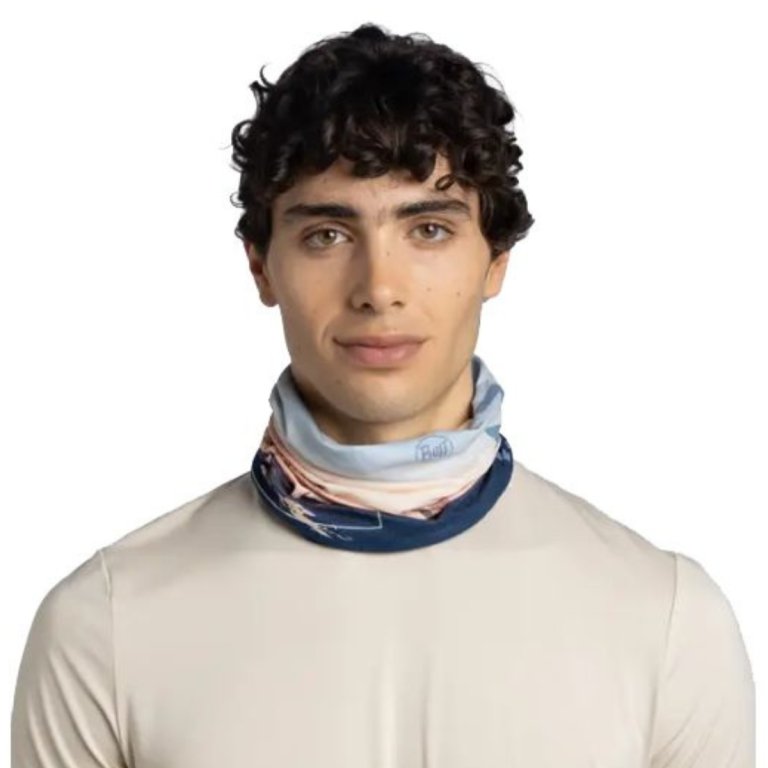 Nákrčník Buff Original EcoStretch - modrá/béžová
