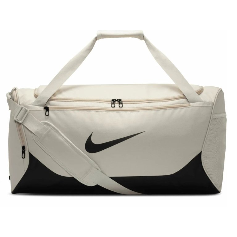 Сумка Nike Brasilia Medium Duffel 60L - бежево/чорна