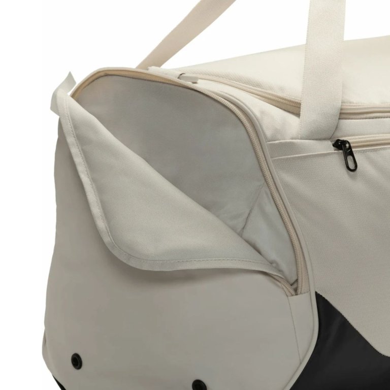 Сумка Nike Brasilia Medium Duffel 60L - бежево/чорна