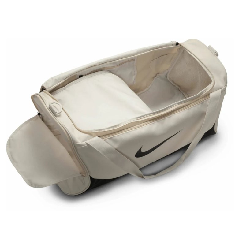 Сумка Nike Brasilia Medium Duffel 60L - бежево/чорна
