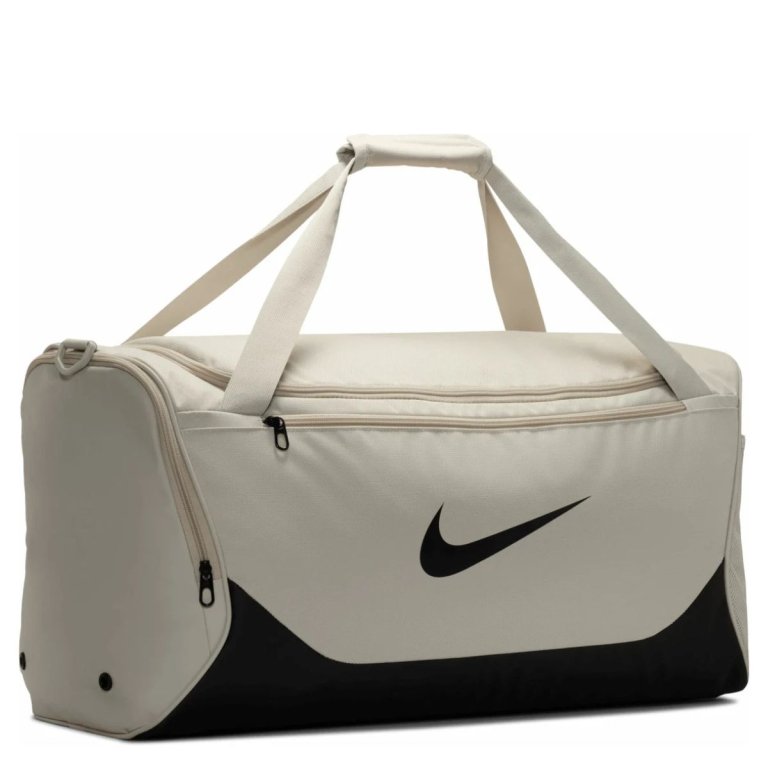Сумка Nike Brasilia Medium Duffel 60L - бежево/чорна