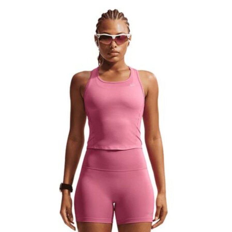 Tielko Nike Tempo Dri-Fit Crop Mesh Tank W - ružové
