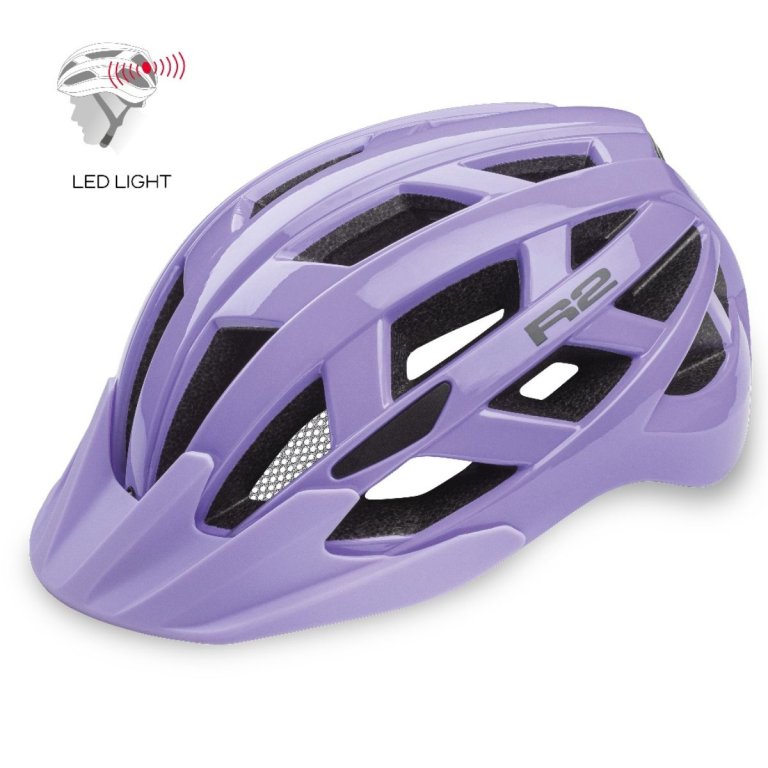 Cyklistická prilba R2 Lumen J - fialová