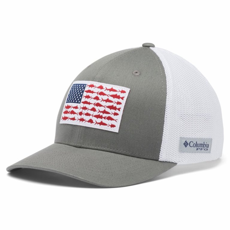 Кепка Columbia PFG Fish Flag™ Mesh - сіро/біла