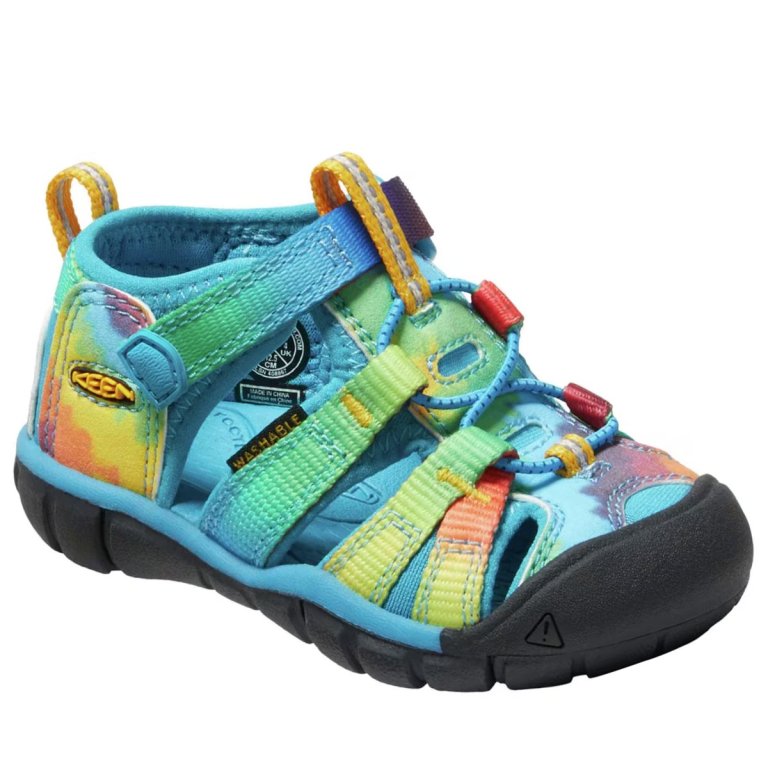 Сандалі Keen Seacamp II CNX T - синій/жовтий/зелений