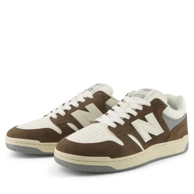 Кросівки New Balance 480 - коричневі/білі