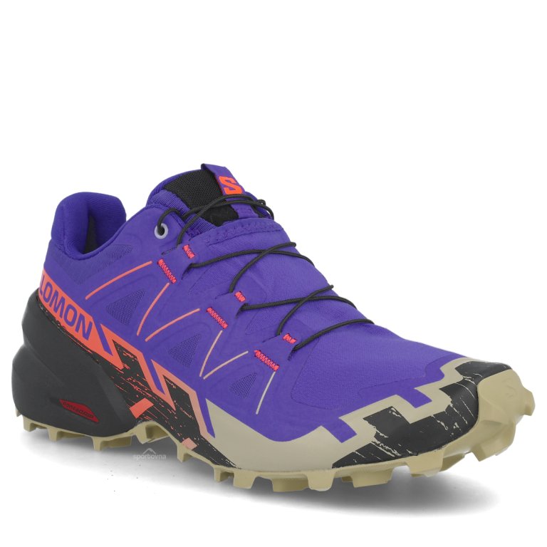 Кросівки Salomon Speedcross 6 W - синьо/червоно/чорні