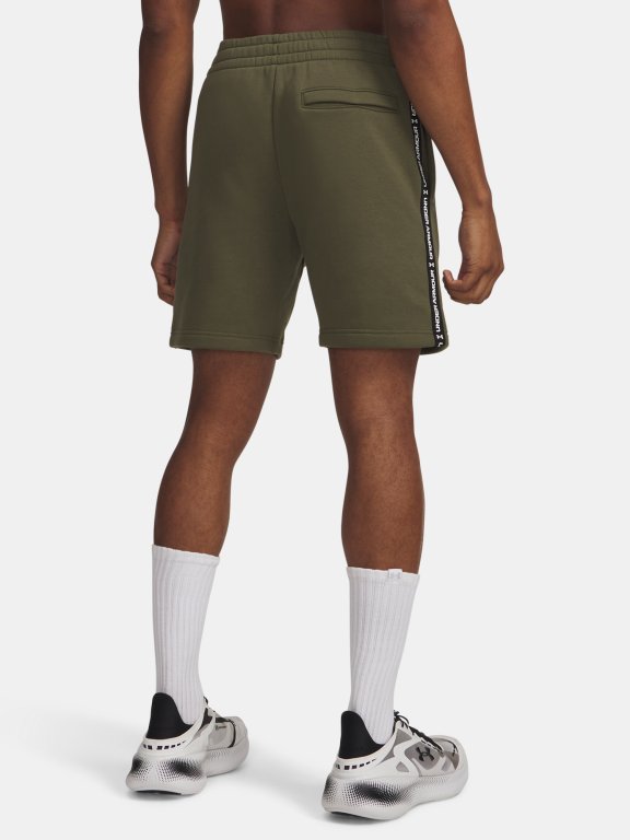 Kraťasy Under Armour Icon Fleece Short Taping Man Green
