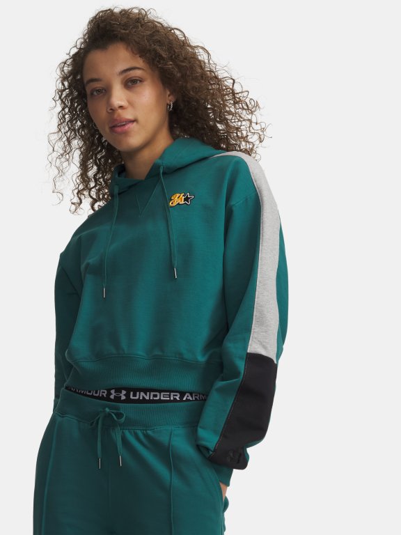 Спортивна махрова толстовка Under Armour Sport Terry Trend Wmn gray green