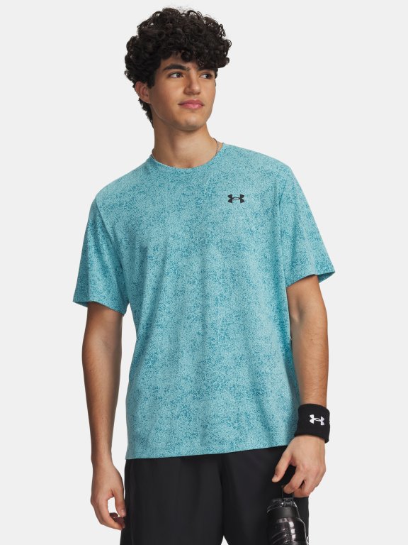 Under Armour Tech Tee Pixelate Man Blue