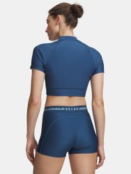 Футболка Under Armour HeatGear Crop Mock SS Wmn Blue
