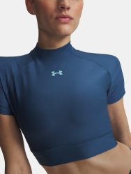 Футболка Under Armour HeatGear Crop Mock SS Wmn Blue