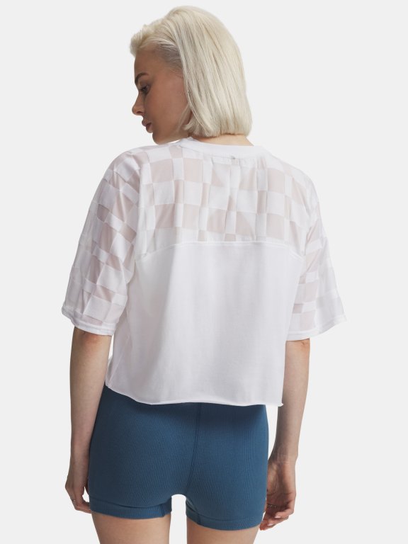 Футболка Under Armour Burnout 96 Tee Wmn white white