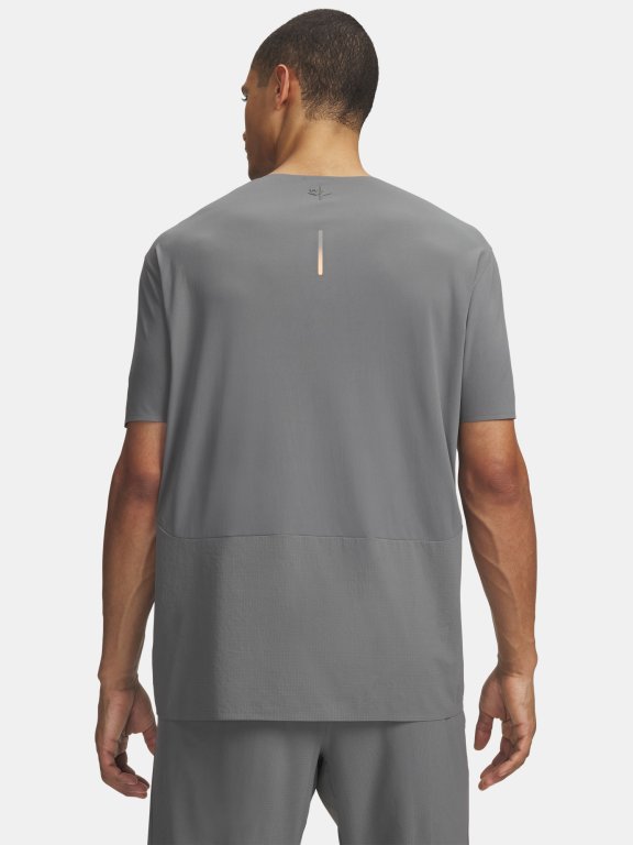 Футболка Under Armour Explore Trail Run ULW SS Man gray green