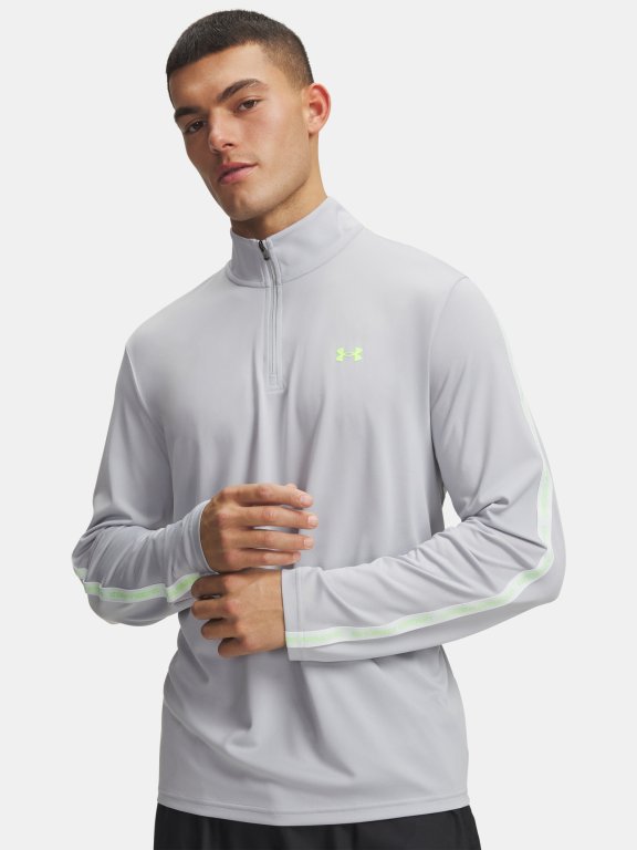 Футболка Under Armour Tech Taping 1/2 Zip Чоловіча зелено-сіра