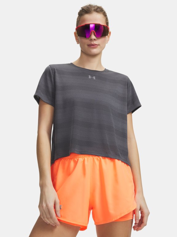 Under Armour Velociti Shortsleeve Wmn green/grey