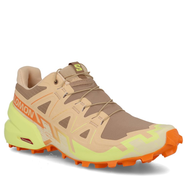 Salomon Speedcross 6 W - бежева/жовта/помаранчева
