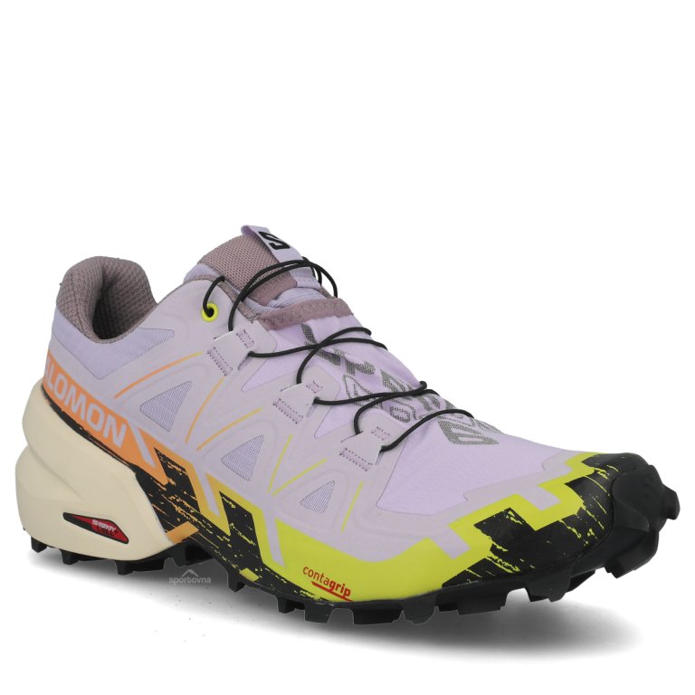 Взуття Salomon Speedcross 6 W - фіолетовий/жовтий/помаранчевий