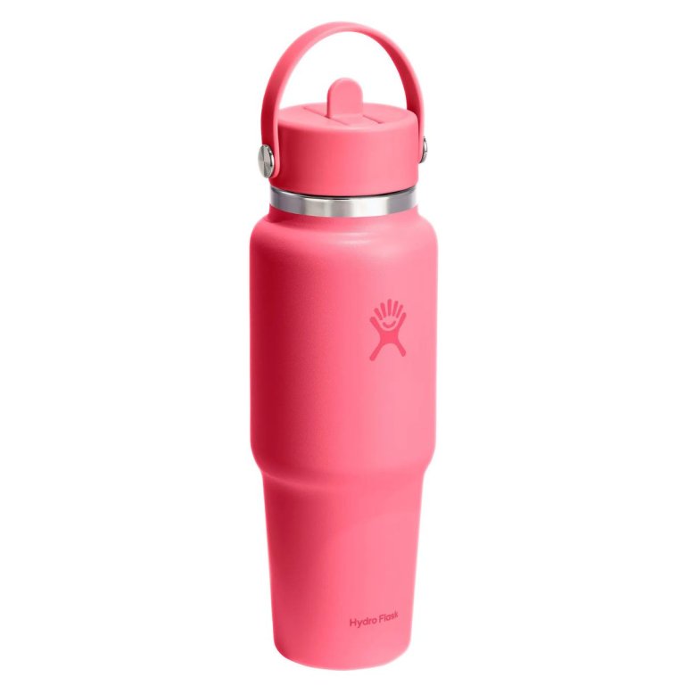 Cestovná fľaša Hydro Flask 32 oz so širokou slamkou - ružová