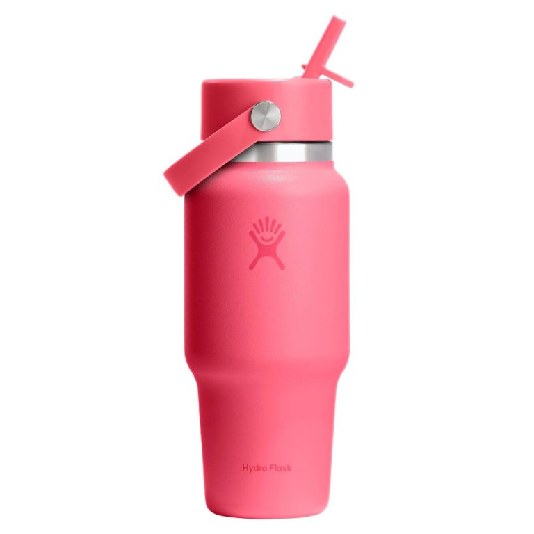 Fľaša Hydro Flask 24 oz (709 ml) so širokou slamkou - ružová